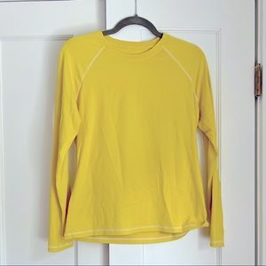 J Crew women’s active sun shirt size M in yellow